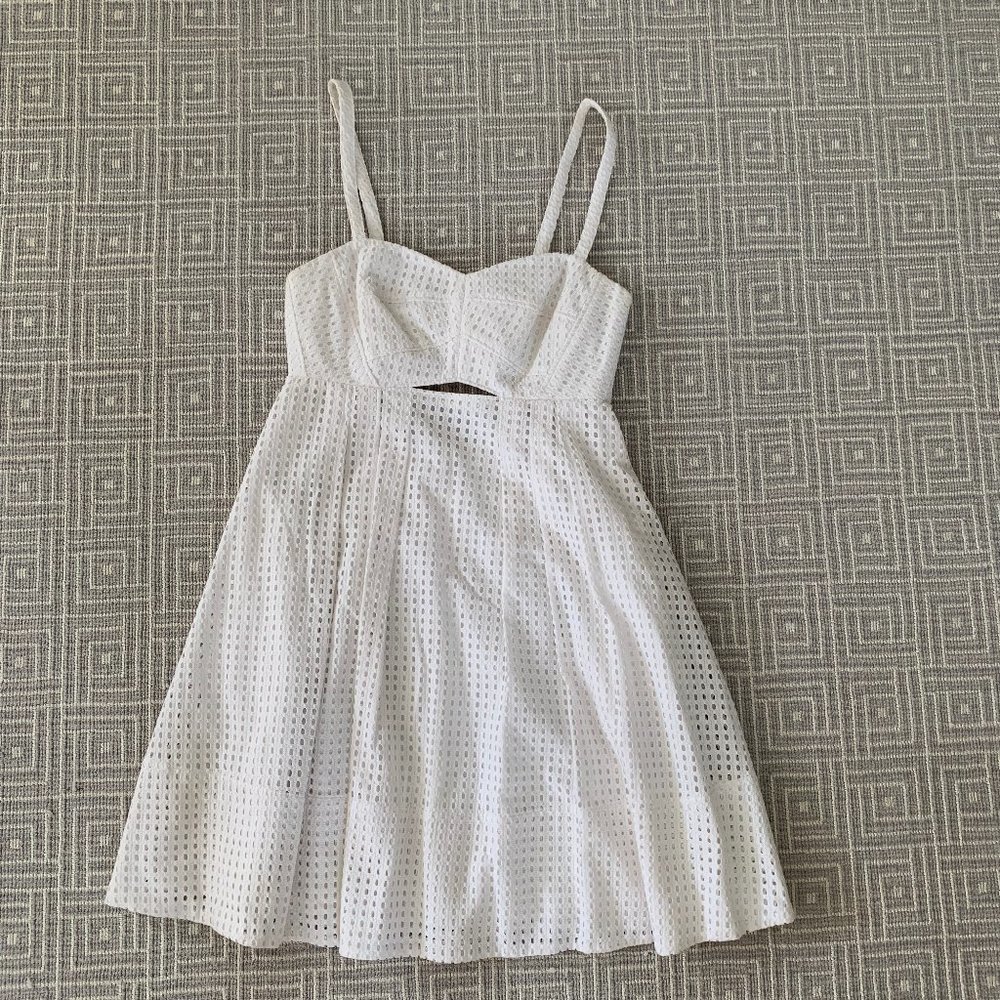 Club Monaco White Eyelet Dress